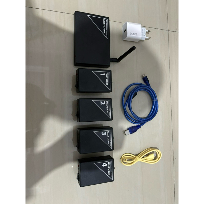 TALLY LED WIRELESS VMIX 4CH BISA BUAT PC ATAU LAPTOP