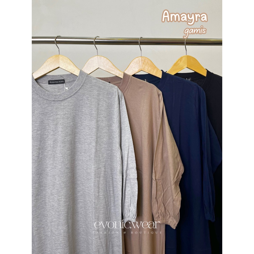 AMAYRA GAMIS cotton | gamis bahan kaos | gamis daily cotton combed | gamis jumbo wanita | gamis prem