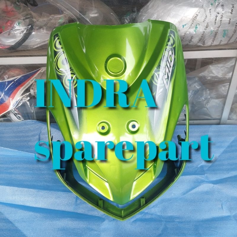 Tameng Dasi Depan Mio Smile Plus Striping Warna Hijau