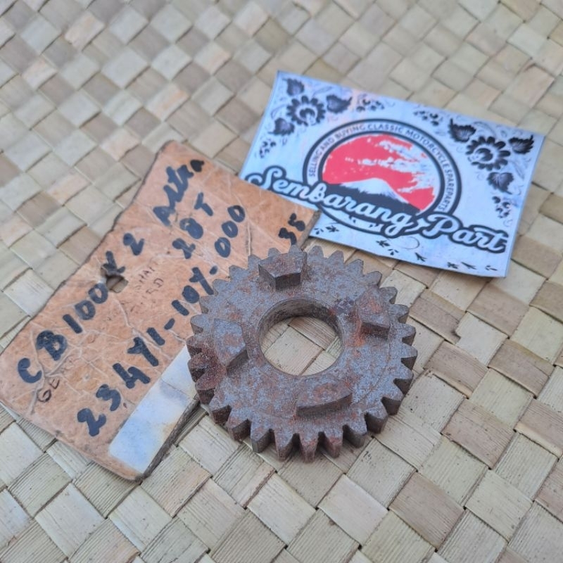 TOP GEAR GIR MAIN SHAFT HONDA CB100 CL100 SL100 ORIGINAL NOS JAPAN