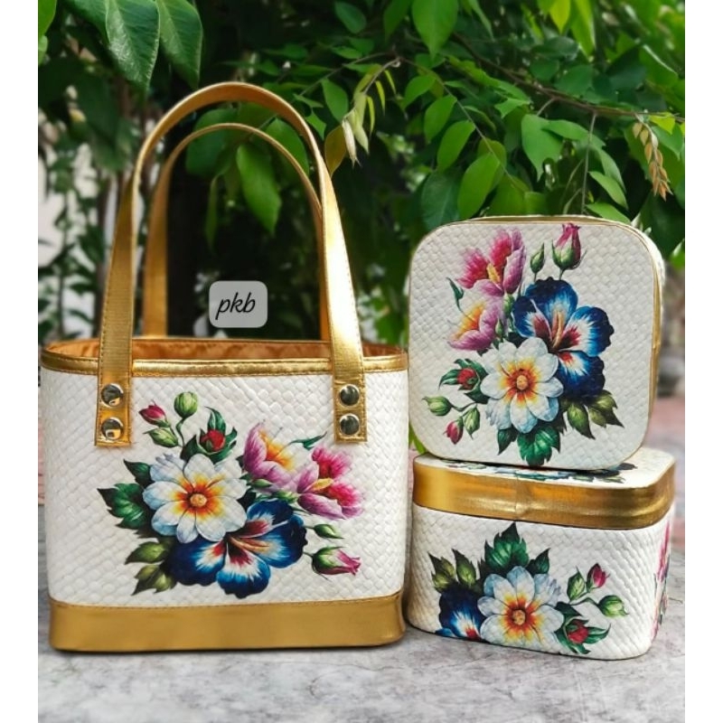 Tas set 2 keben pandan