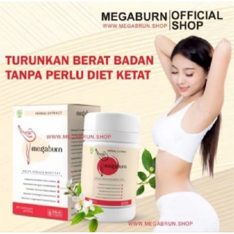 Megaburn Pelangsing Original - Megaburn Penurun Berati Badan - Megaburn Pelangsing Herbal