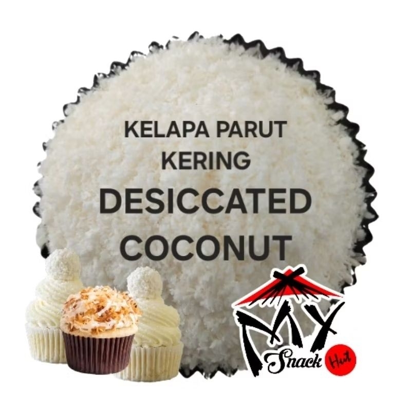 

DESICCATED COCONUT 1KG TEPUNG KELAPA PARUT KERING KLAPA LOW FAT PUTIH BERSIH ROTI KUE CAKE HALAL