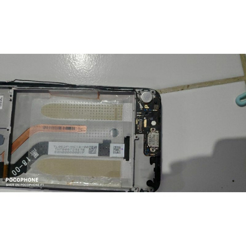 PCB cas + antena + fingerprint + flexible copotan Poco f1