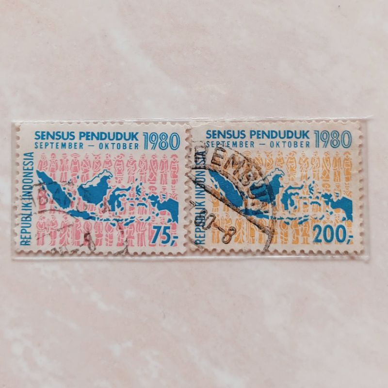 

(AC) Perangko Indonesia 1980 Sensus Penduduk Set Lengkap 2 pcs Used