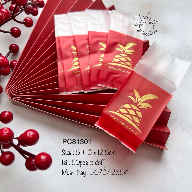 

PC81321 Plastik Nastar Merah Imlek CNY Sincia Packaging PC813
