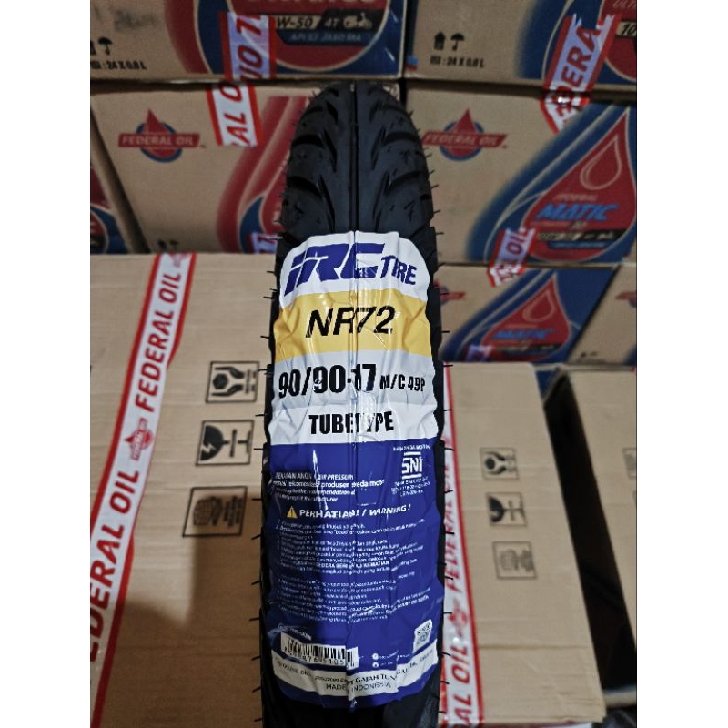 Ban Luar IRC NR-72 90/90-17 Tubetype / Untuk Ban Belakang Sepeda Motor Bebek Vixion Versa Supra
