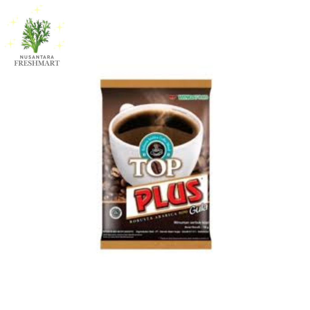 

[Nusantara Freshmart] Top Coffee Plus Gula Kopi Instan - Per Renteng 10 Sachet