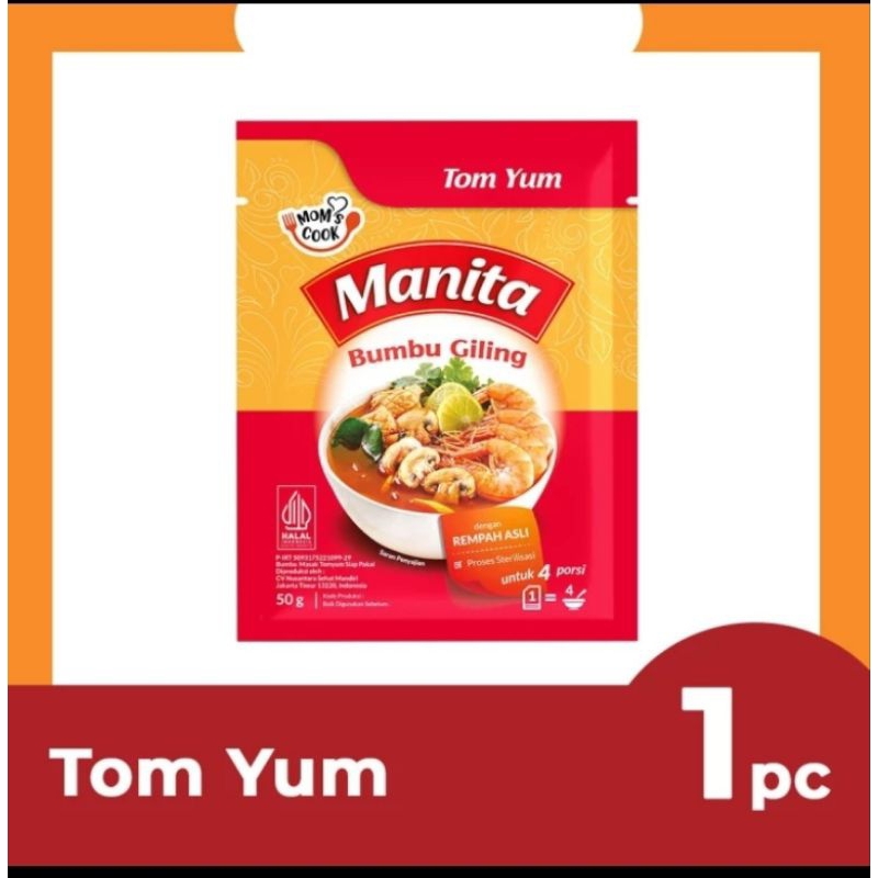 

manita bumbu giling tom yam 50 gram