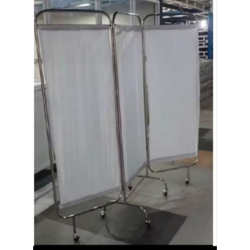 layar sekat ruang  penutup bed screen  ruangan rumah sakit