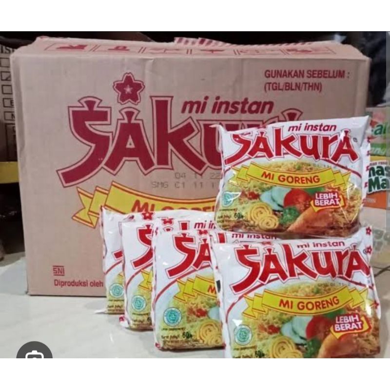 

Mie sakura-Harga 16pcs/bungkus Mie sakura goreng