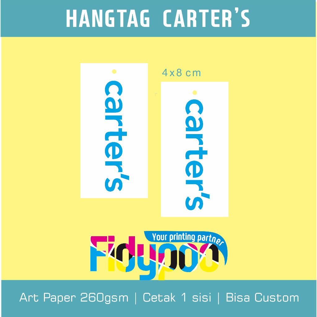 

Hangtag Carters // Hangtag baju anak // Carters // Label Baju anak