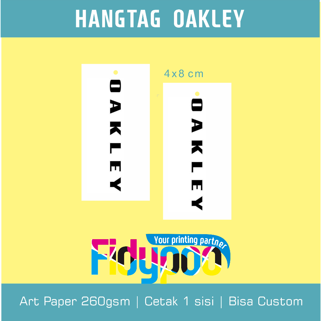 

Hangtag Oakley // Label // Hangtag brand