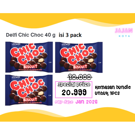 

Delfi Chic Choc 40 gram 3 pcs