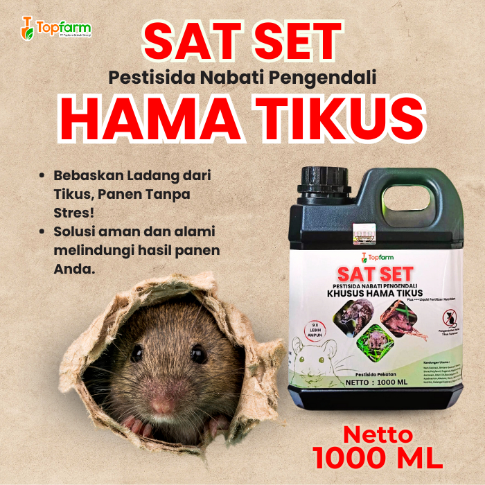 Pestisida Topfarm / Obat Tikus Untuk Di Sawah / Obat Tikus Sawah Semprot / Pestisida Pembasmi Tikus 
