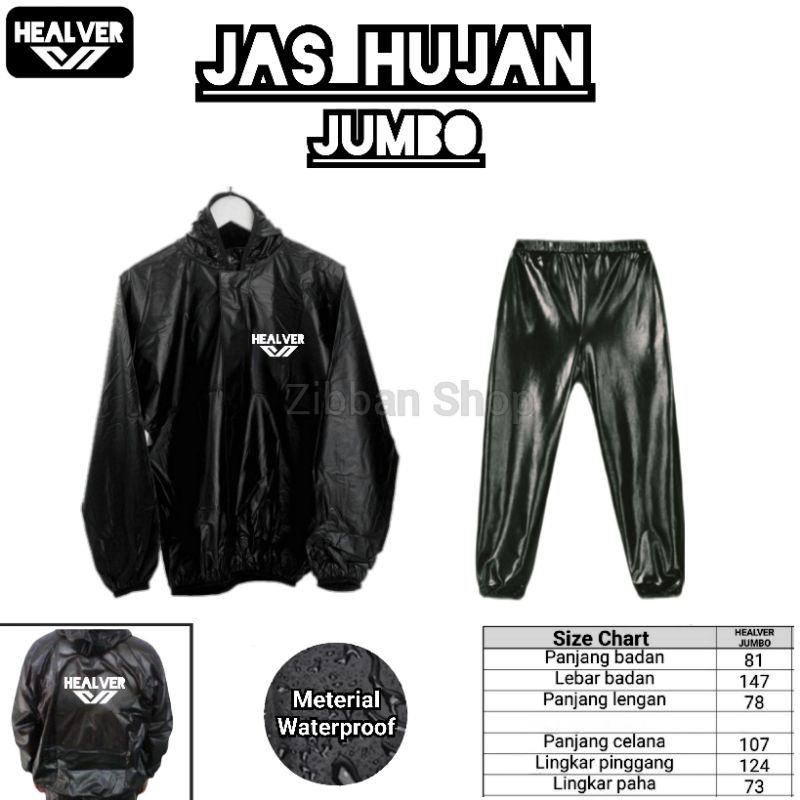 jas hujan big size, jas hujan jumbo