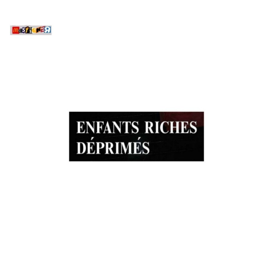 

sticker ENFANTS RICHES DEPRIMES logo stiker