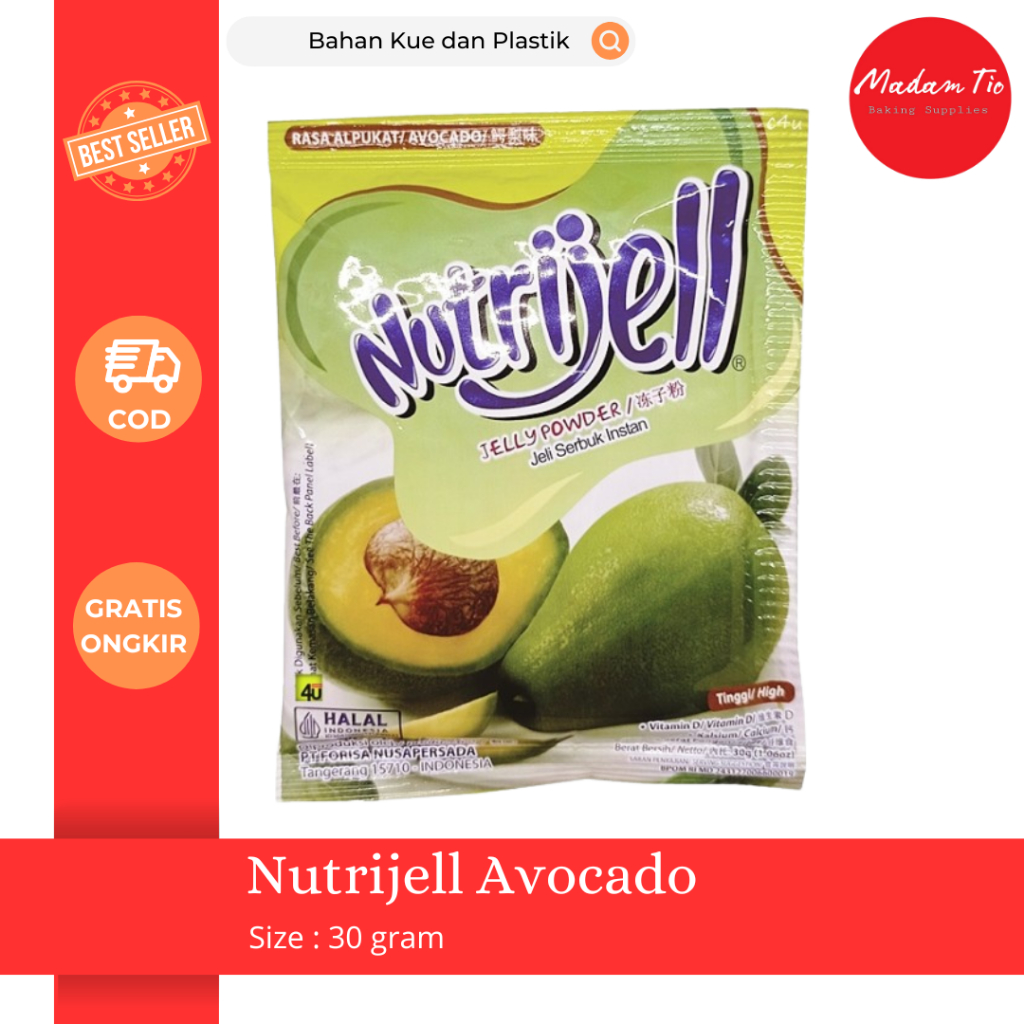

Nutrijell Avocado 30gr 1pcs