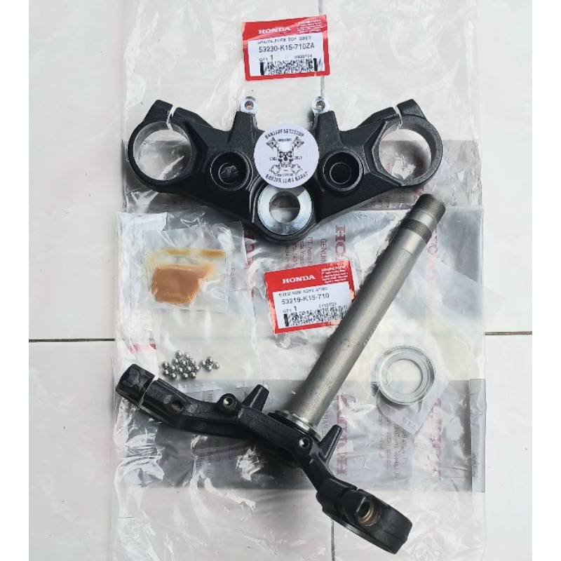 BRIDGE FORK TOP CB150R LED V4 53230K15710ZA 53219K15710 SEGITIGA ATAS BAWAH CB150R LED V4 RAJAWALI A