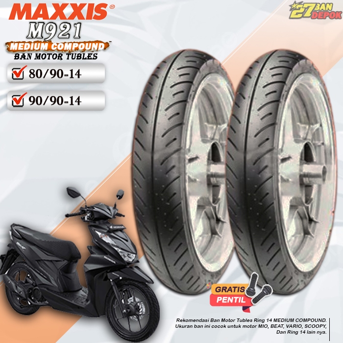 Ban Motor Maxxis M921 Ring 14 Tubles Ban Motor Tubeless Mio Beat Vario Scoopy Ring 14 Tubles