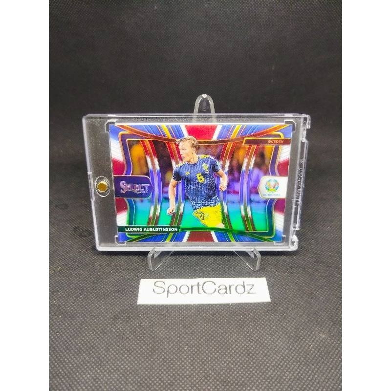 Kartu Bola 2020 Panini Select UEFA Euro Soccer RWB Prizm Mezzanine Ludwig Augustinsson Sweden #148 (