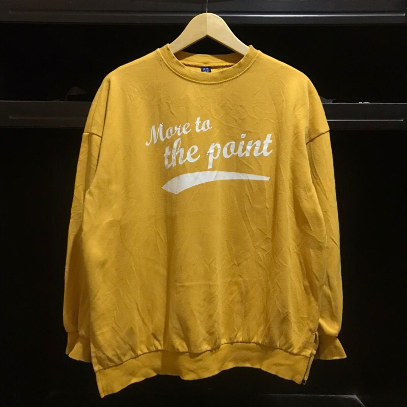 sweatshirt crewneck wanita frmd kuning 2nd