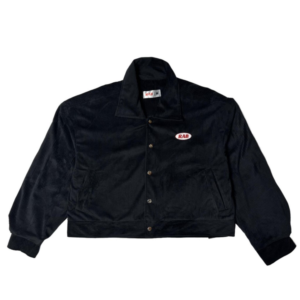 Boxy Jacket Black - Corduroy - RAB
