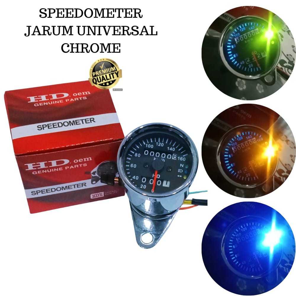 speedometer kilometer led bulat indikator sein pengukur rpm motor mobil universal motor vario mio be