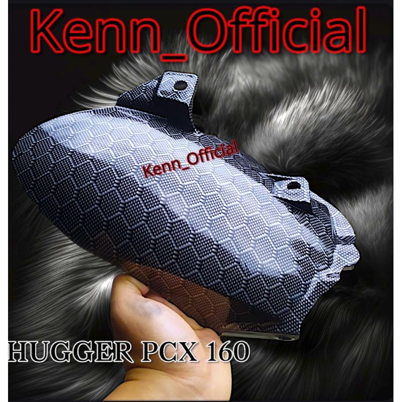 Hugger pcx 160 / spakbor kolong pcx 160 Carbon wtp HEXAGONAL