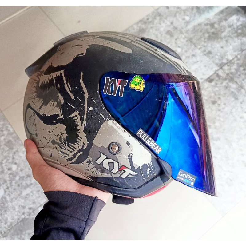 Helm Kyt Dj Maru Motif Venom Second / Bekas Murah Meriah