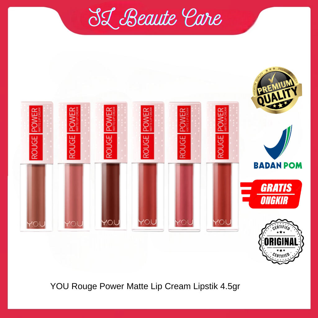 YOU Rouge Power Matte Lip Cream Lipstik
