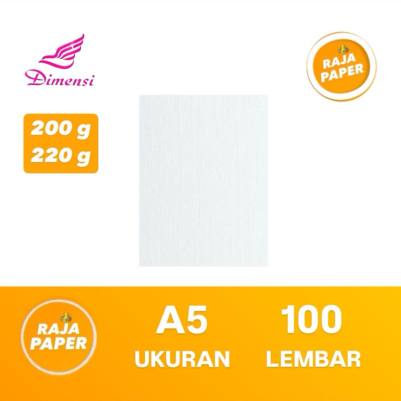 

Kertas Linen Jepang Ukuran A5 100 lembar 200 220 Gsm Gr Gram By KASUARI ( 148 Mm x 210 Mm ) / ( 14.8 Cm x 21 Cm ) 100 Lbr 100 Pcs HVS linen jepang Karton Linen jepang