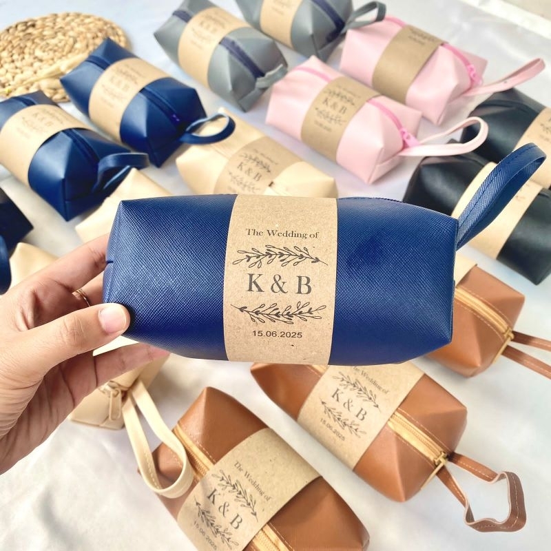Souvenir pernikahan dompet kosmetik custom wadah souvenir pouch kosmetik dompet souvenir pouch makeu