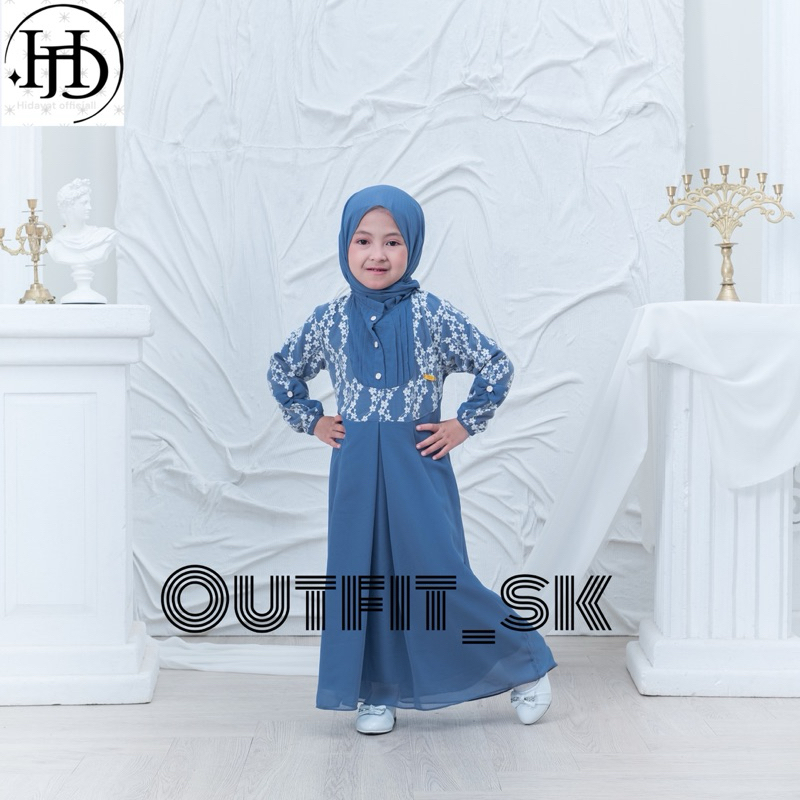 GAMIS ANAK NAURA KIDS/GAMIS ANAK TERBARU USIA 3-13 TAHUN//BAJU GAMIS ANAK MODEL TERBARU CANTIK BANGE