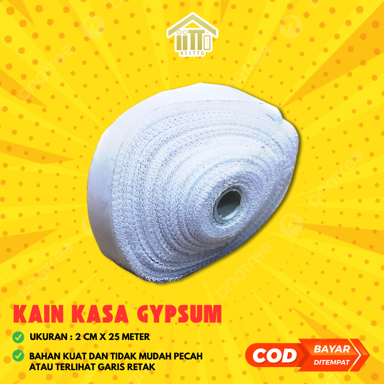 KAIN KASA GYPSUM / KAIN KASA PERBAN GIPSUM / KAIN KASA BAHAN BANGUNAN 2 CM