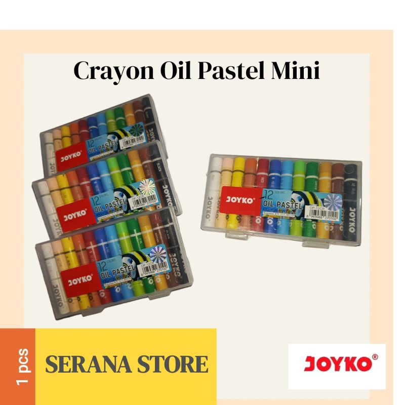 

CRAYON JOYKO OP-12 MINI / CRAYON MINYAK ISI 12 WARNA PENDEK KECIL