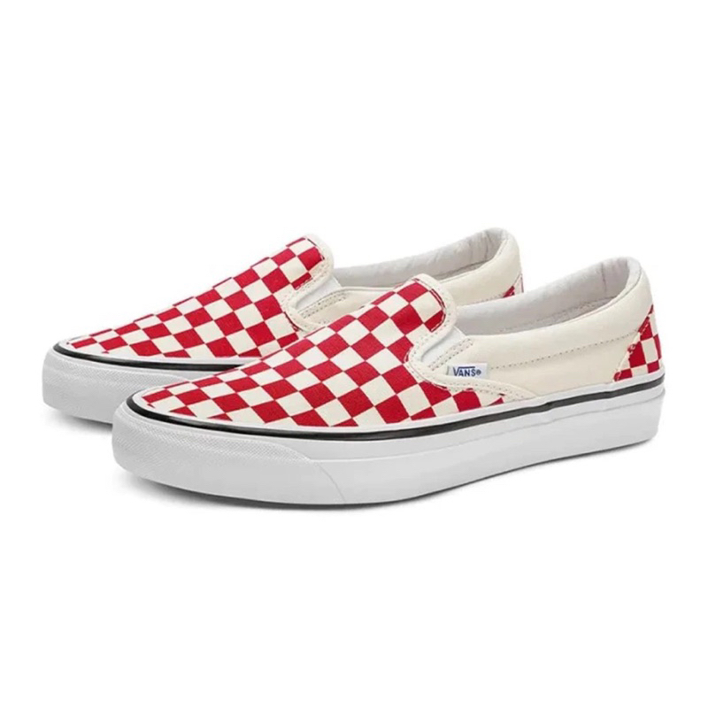 Vans Vault OG Slip-On LX Red - Checkerboard
