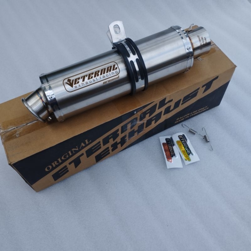 silincer knalpot racing motor inlet 50 ngebas adem eternal exhaust original eternal exhaust