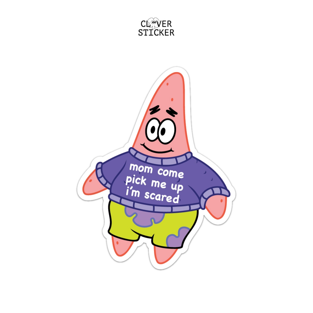 

Vinyl Sticker Patrick Meme - Stiker Spongebob Aesthetic Helm, Aksesoris HP, Laptop, Tumbler