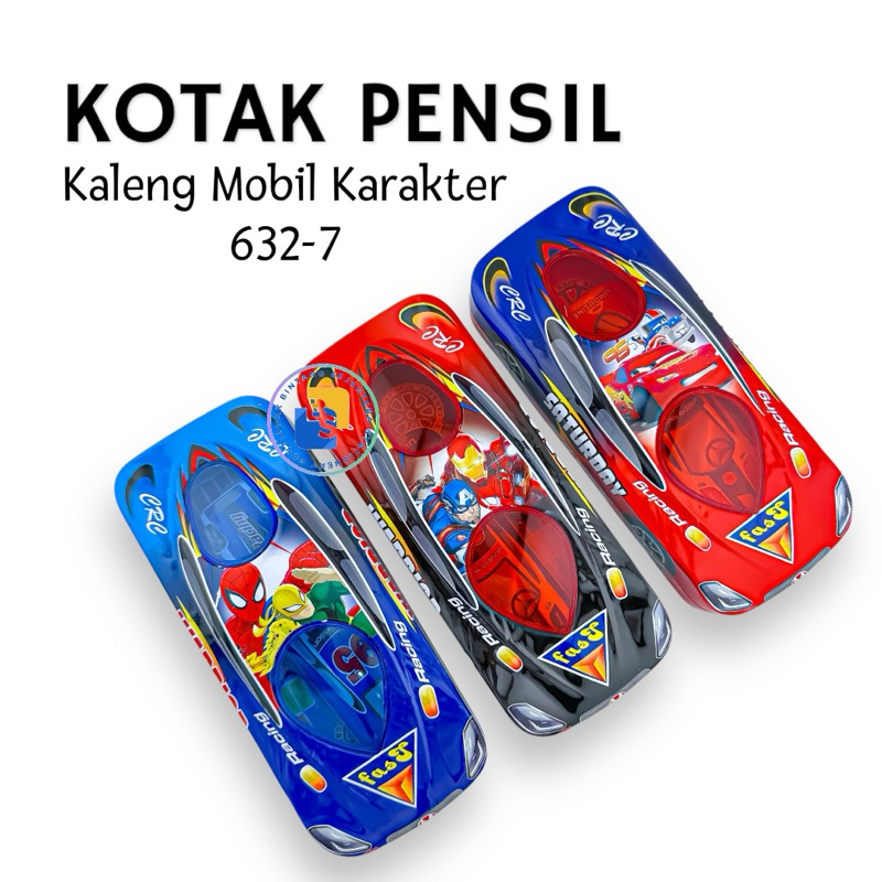 

Kotak Pensil Kaleng Mobil Karakter 632-7 / Tempat Pensil Kaleng Fancy - 1 Pcs