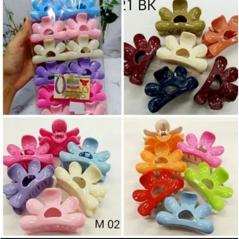 (ISI 12PCS) JEPITAN RAMBUT MARCELLA MODEL BUNGA MATAHARI/JEDAI RAMBUT MODEL BUNGA MATAHARI