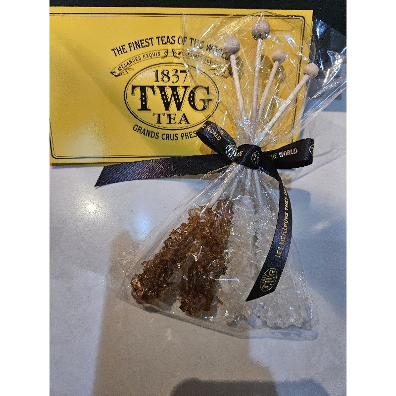 

Brown or white sugar tea sticks Twg tea sugar