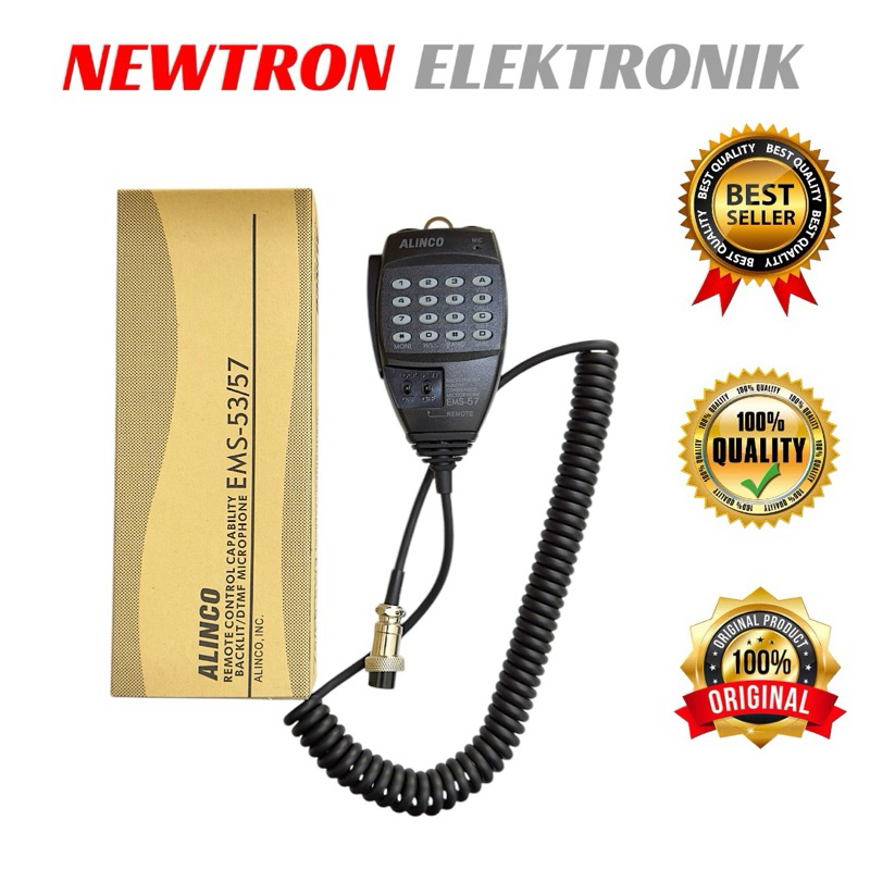 Mic Rig Alinco DR135 EMS-57 DR435 DR635 DR138 EMS57 Extra Ptt Extramic Handmic Microphone Mikrofon D