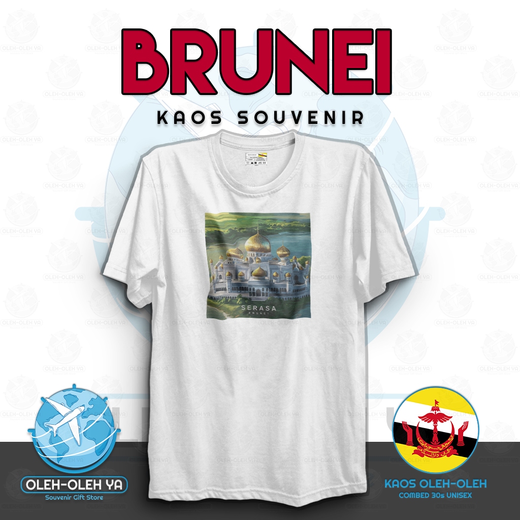 Oleh Oleh YA Souvenir Kaos Brunei Darussalam Oleh Oleh Kaos Brunei T-Shirt Souvenir T-Shirt Brunei D