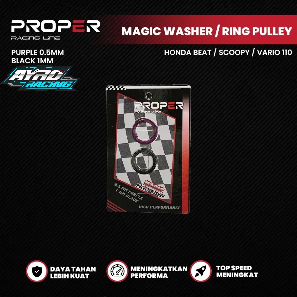 Ring Pully Puli Ring Rumah Roller Ring Beat Vario Scoopy KVB K44 Ring & Washer Proper