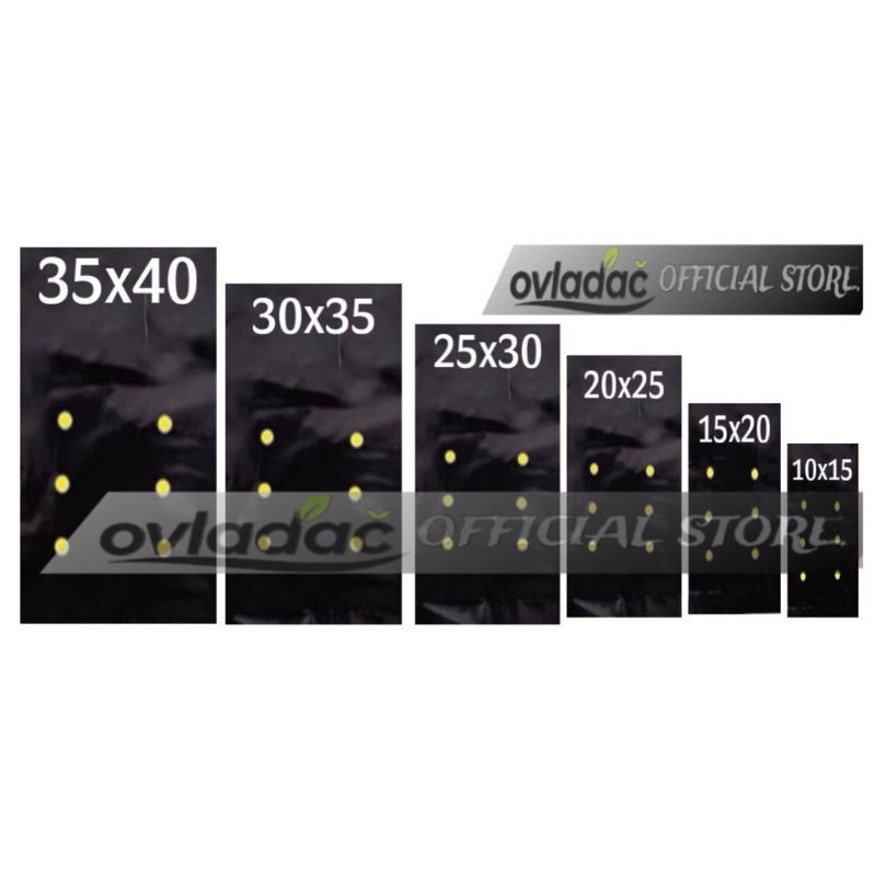 POLYBAG TANAMAN SATUAN/ POLIBAG MENGKILAT / POLYBAG POLIBAG SEGALA UKURAN