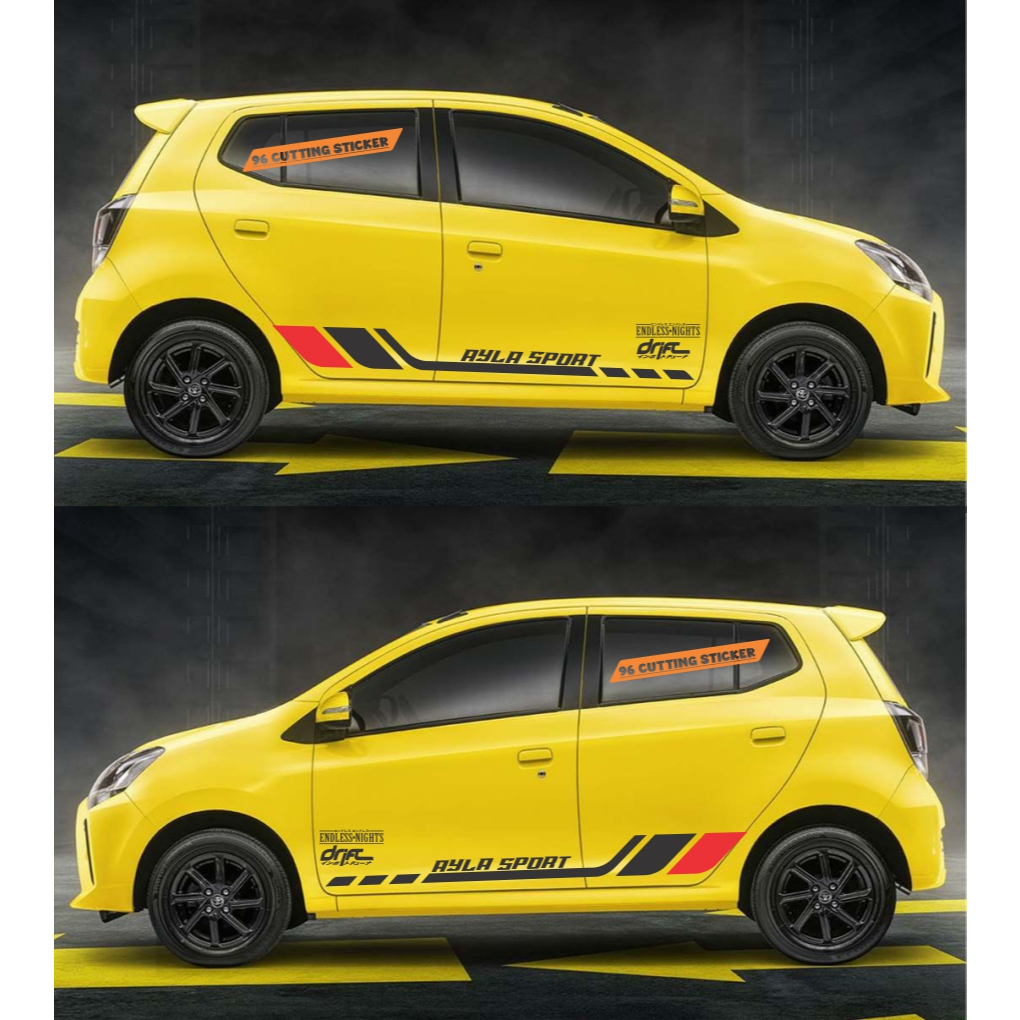 Sticker Ayla Sport  Cutting sticker mobil ayla