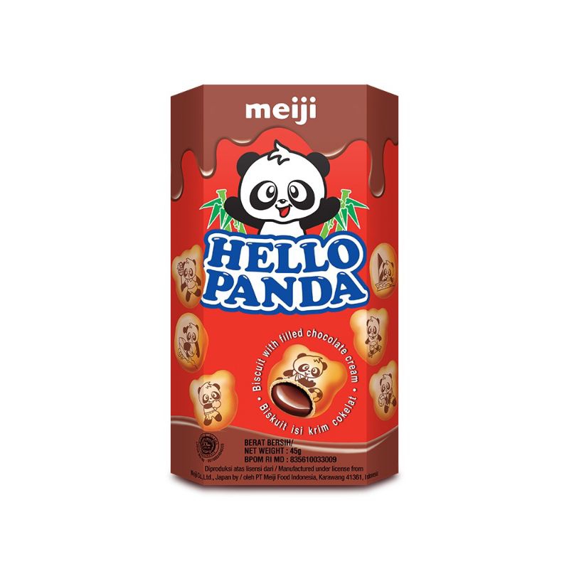 

Meiji Hello Panda Biskuit Isi Krim 42gr Snack Ringan