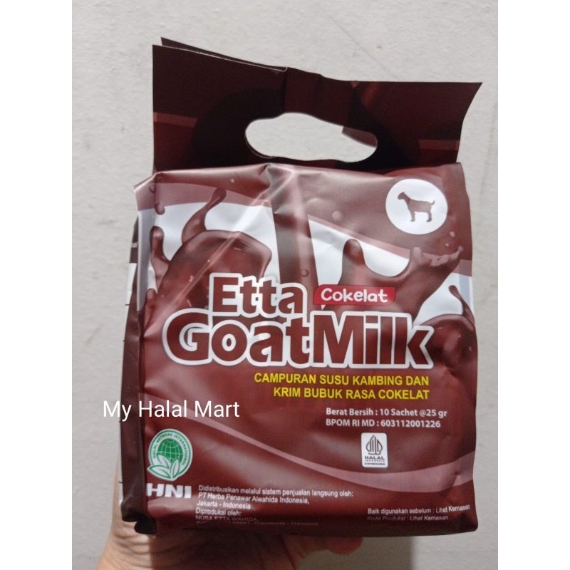 

Etta Goat Milk Coklat Susu Kambing Etawa Hni Hpai