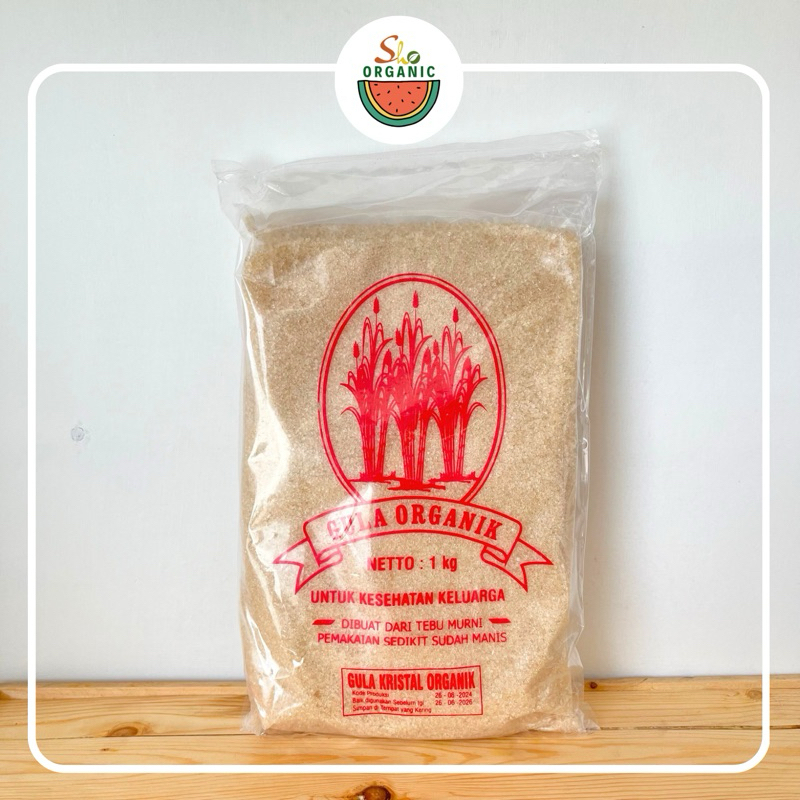 

GULA TEBU MURNI TANPA RAFINASI 1KG | RAW CANE SUGAR ORGANIC - GULA KRISTAL ORGANIK
